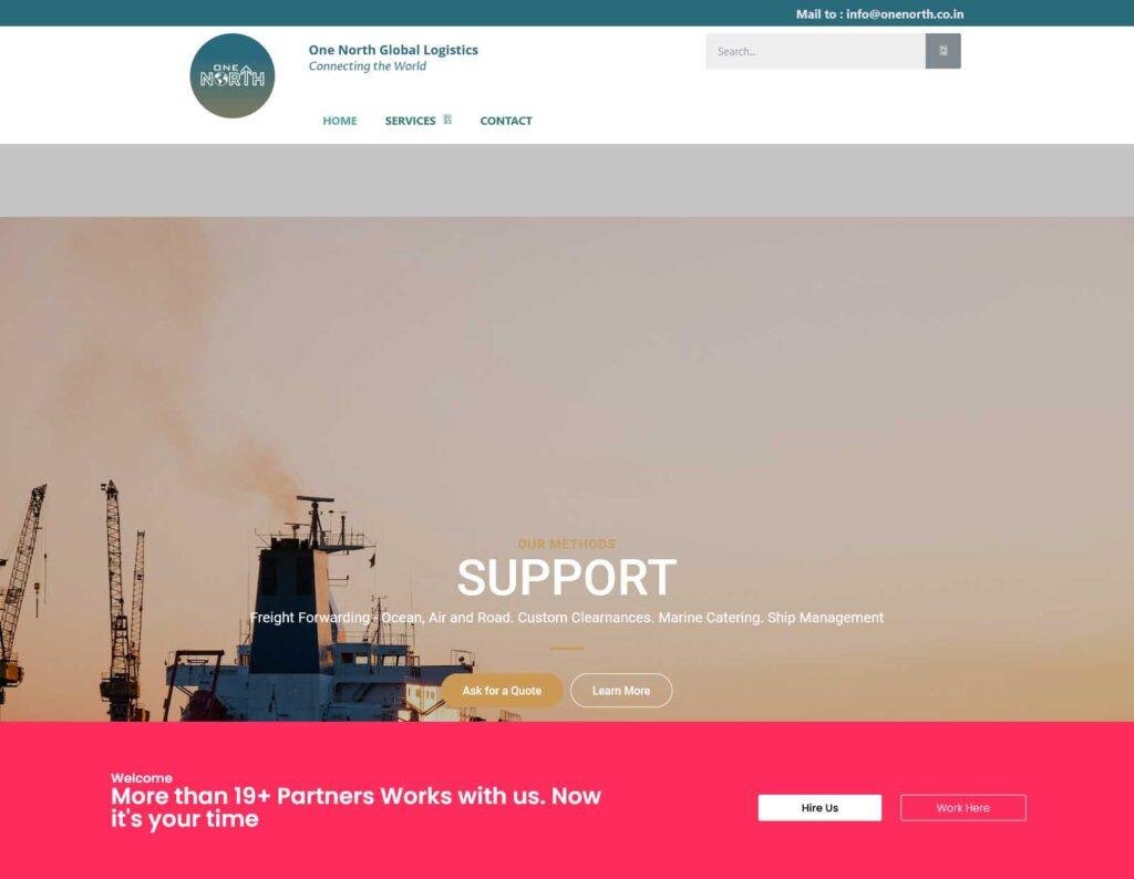 website design and hosting for onenorth.co.in